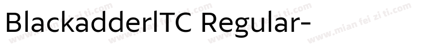 BlackadderlTC Regular字体转换